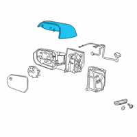 OEM Chevrolet Volt Mirror Cover Diagram - 23364927