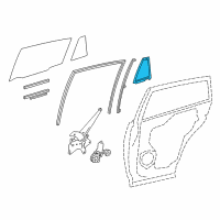 OEM 2015 Toyota RAV4 Weatherstrip Diagram - 68188-0R030