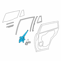 OEM 2015 Toyota RAV4 Window Regulator Diagram - 69804-0R030
