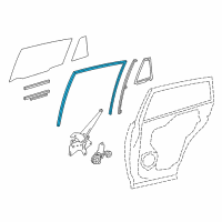 OEM 2015 Toyota RAV4 Run Channel Diagram - 68142-0R030