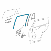 OEM 2016 Toyota RAV4 Run Channel Diagram - 68142-0R030