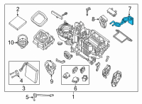 OEM 2022 Nissan Frontier CORE ASSY-FRONT HEATER Diagram - 27140-9BU0A