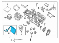 OEM Nissan Frontier EVAPORATOR ASSY-FRONT Diagram - 27280-9BU0A