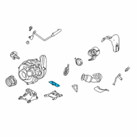 OEM 2017 Ford F-250 Super Duty Turbocharger Gasket Diagram - HC3Z-6587-A