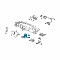 OEM Honda Accord Reel Assembly, Cable Diagram - 77900-S84-A21