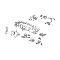 OEM Acura TL Sensor Assembly, Side Impact Diagram - 77970-S0K-A81