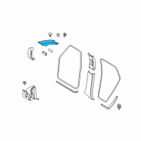 OEM 2005 BMW X5 Left Windscreen Panel Cover - Its Diagram - 51-43-8-243-689