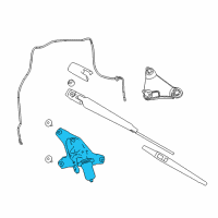 OEM 2021 Jeep Grand Cherokee Motor-LIFTGATE WIPER Diagram - 68229937AA