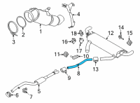 OEM 2022 BMW X5 INTERMEDIATE PIPE RIGHT Diagram - 18-30-7-935-440