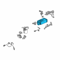 OEM 2005 Honda S2000 Canister Assembly Diagram - 17011-S2A-A01