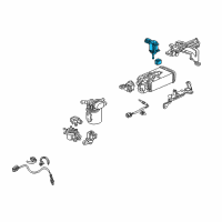 OEM Honda Prelude Valve Assembly, Purge Control Solenoid Diagram - 36160-P5M-L01