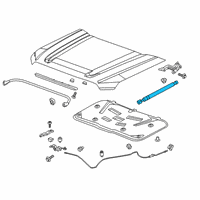 OEM 2019 GMC Sierra 1500 Support Strut Diagram - 23388846