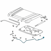 OEM Chevrolet Silverado Release Cable Diagram - 84729851