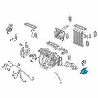 OEM 2018 Honda Accord Motor Assembly, Air Mix (Passenger Side) Diagram - 79170-TEX-Y61