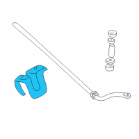 OEM GMC C2500 Suburban Clamp, Front Stabilizer Shaft Insulator Diagram - 15538492