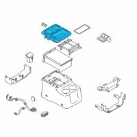 OEM 2015 Nissan Quest Finisher-Console Diagram - 96931-4AY2C