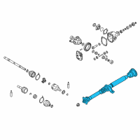 OEM 2014 Nissan GT-R PROPELLER Shaft Diagram - 37200-JF02A