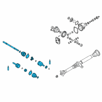 OEM 2012 Nissan GT-R Shaft Assy-Front Drive, LH Diagram - 39101-JF00A