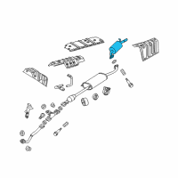 OEM Toyota Highlander Rear Muffler Diagram - 17430-0P210