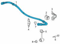 OEM 2021 Toyota Sienna Stabilizer Bar Diagram - 48812-08030