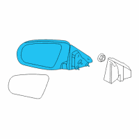 OEM 2011 Chrysler 200 Outside Rear View Mirror Diagram - 1SX891W7AC