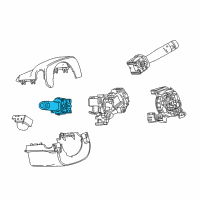 OEM 2018 Cadillac XT5 Park Brake Warning Switch Diagram - 84614546