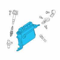 OEM 2012 Toyota Prius Plug-In ECM Diagram - 89660-47592