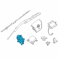 OEM Nissan NV3500 Clock Spring Steering Wire Diagram - 25554-1PA0D