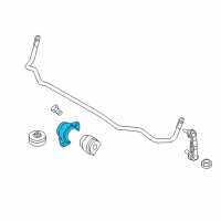 OEM BMW ActiveHybrid 5 Right Stabilizer Bar Bracket Diagram - 33-50-6-869-960