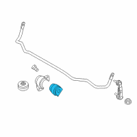 OEM BMW ActiveHybrid 5 Stabilizer Rubber Mounting Diagram - 33-55-6-775-448