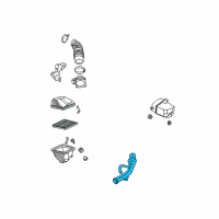 OEM 2002 Nissan Sentra Duct Assembly-Air Diagram - 16554-6N202