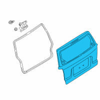 OEM 2008 Mercury Mariner Lift Gate Diagram - AL8Z-7840010-A