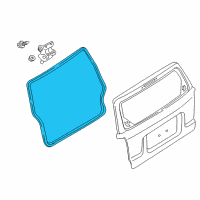 OEM Mercury Mariner Weatherstrip Diagram - 8L8Z-7843720-A