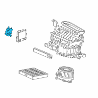 OEM 2016 Acura RLX Motor Assembly, Fresh/Recirculating Diagram - 79350-TY2-A01