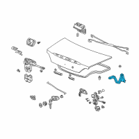 OEM 2008 Honda S2000 Hinge, L. Trunk Diagram - 68660-S2A-010ZZ