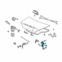 OEM 2006 Honda S2000 Actuator Assy., Trunk Diagram - 74856-S84-A51