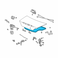 OEM Honda S2000 Weatherstrip, Trunk Lid Diagram - 74865-S2A-A00