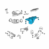 OEM 2013 Acura ZDX Set, Air/C Case Diagram - 17244-RYE-S10