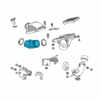 OEM 2011 Acura ZDX Tube, Air Flow Diagram - 17228-RYE-A10