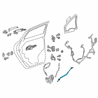 OEM 2022 Cadillac XT6 Lock Cable Diagram - 84597349