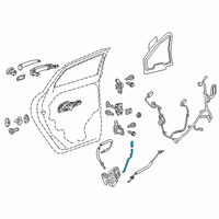 OEM 2022 Cadillac XT6 Lock Rod Diagram - 84332833