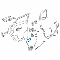 OEM 2022 Cadillac XT6 Lock Cable Diagram - 84276384