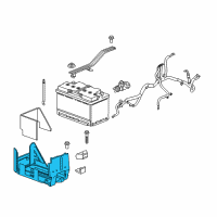 OEM 2020 Chevrolet Traverse Battery Tray Diagram - 84808573