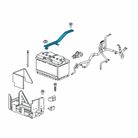 OEM Buick Enclave Hold Down Diagram - 84836259