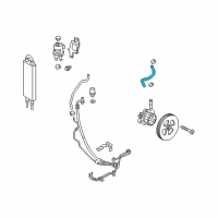 OEM 2021 Nissan Titan XD Hose Assy-Suction, Power Steering Diagram - 49717-EZ30A