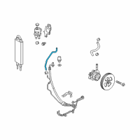 OEM 2017 Nissan Titan Hose-Return, Power Steering Diagram - 49725-EZ30D