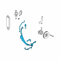 OEM Nissan Titan XD Hose & Tube Set-Power Steering Diagram - 49710-EZ30A