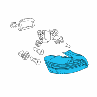 OEM BMW 1 Series M Tail Light, Left Diagram - 63-21-7-285-641