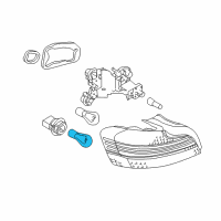 OEM 2006 BMW X5 Bulb Silver Diagram - 63-21-7-160-897