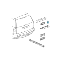 OEM GMC Yukon XL 2500 Release Switch Diagram - 15798062